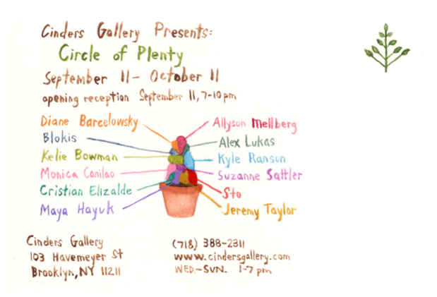 poster for "Circle of Plenty" Exhibition