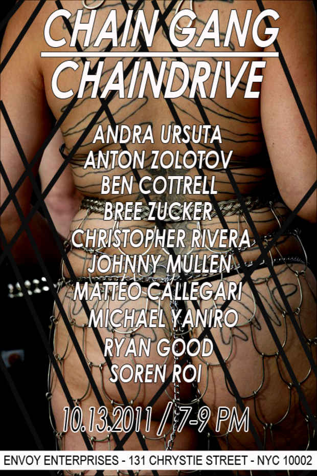 poster for "Chain Gang Chaindrive" Exhibition